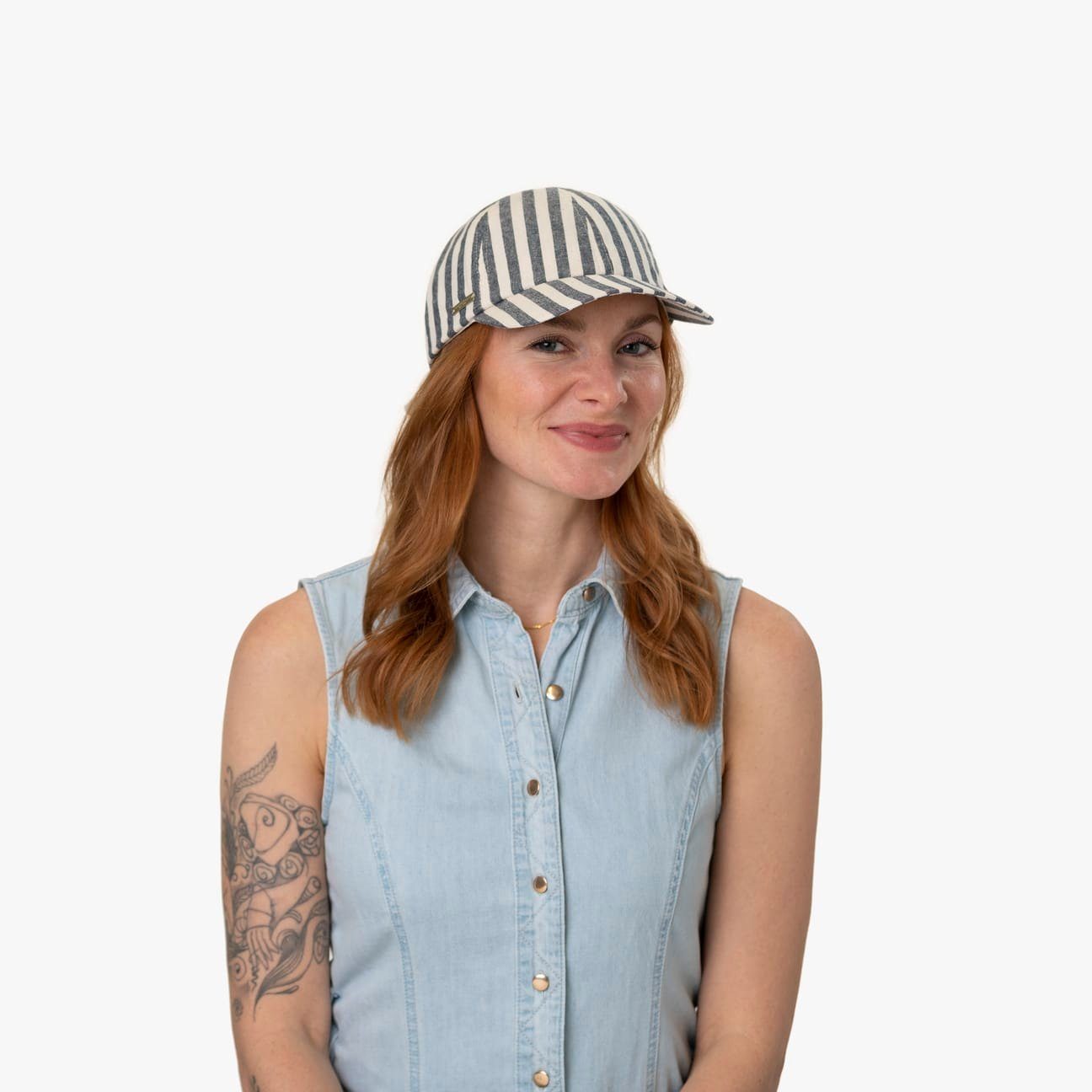 denim Cap Seeberger Schirm (1-St) Basecap Baseball mit