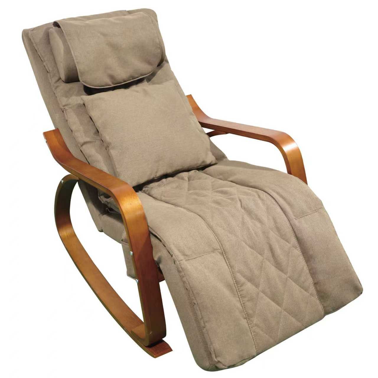 Happy Home Massagesessel Schaukel-Massagestuhl mit Shiatsu, Klopfmassage & Fußstütze