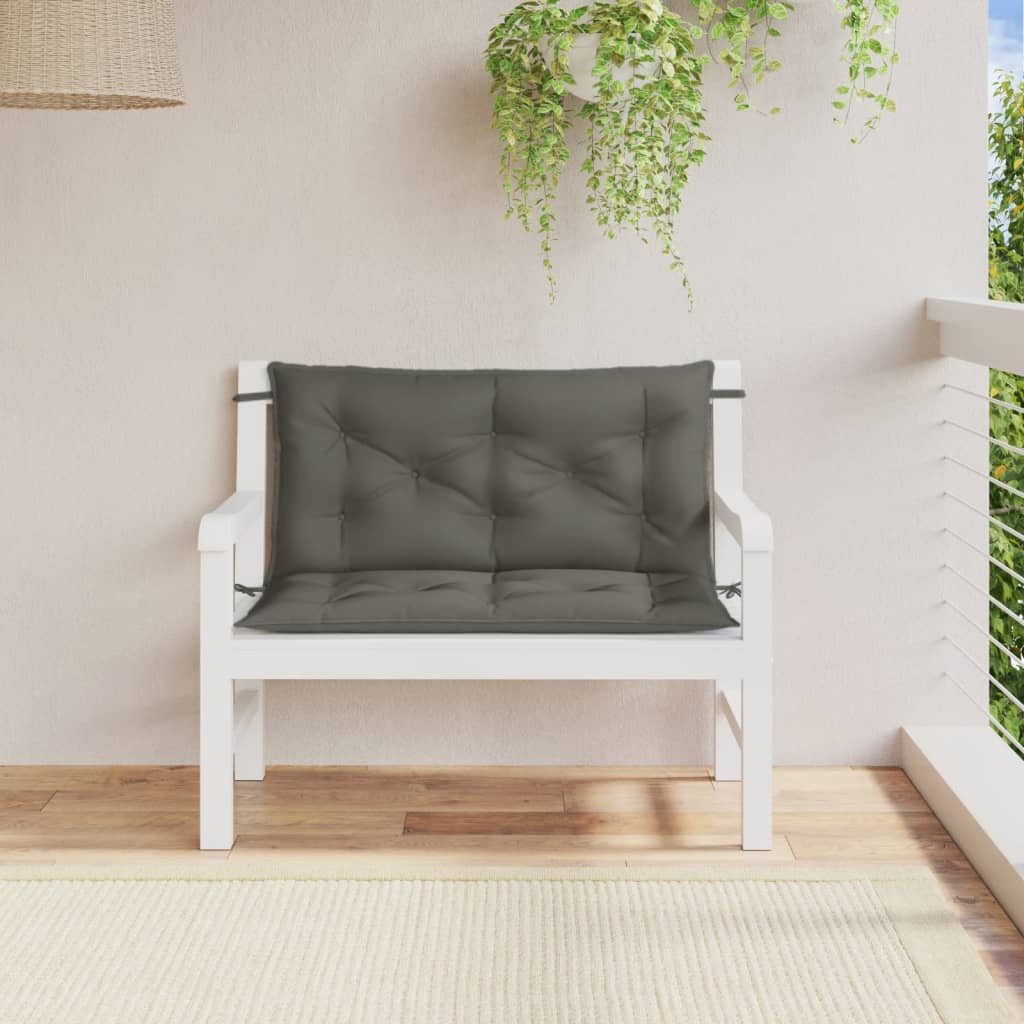 vidaXL Sitzauflage Gartenbank-Auflagen 2 Stk. Melange günstig online kaufen