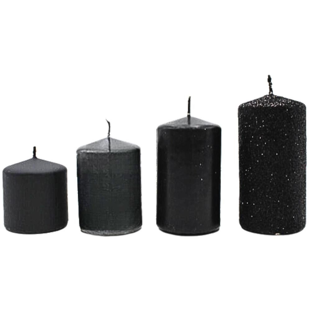 Dekohelden24 Stumpenkerze Adventskerzen, Stumpenkerzen, Adventskranzkerzen, günstig online kaufen