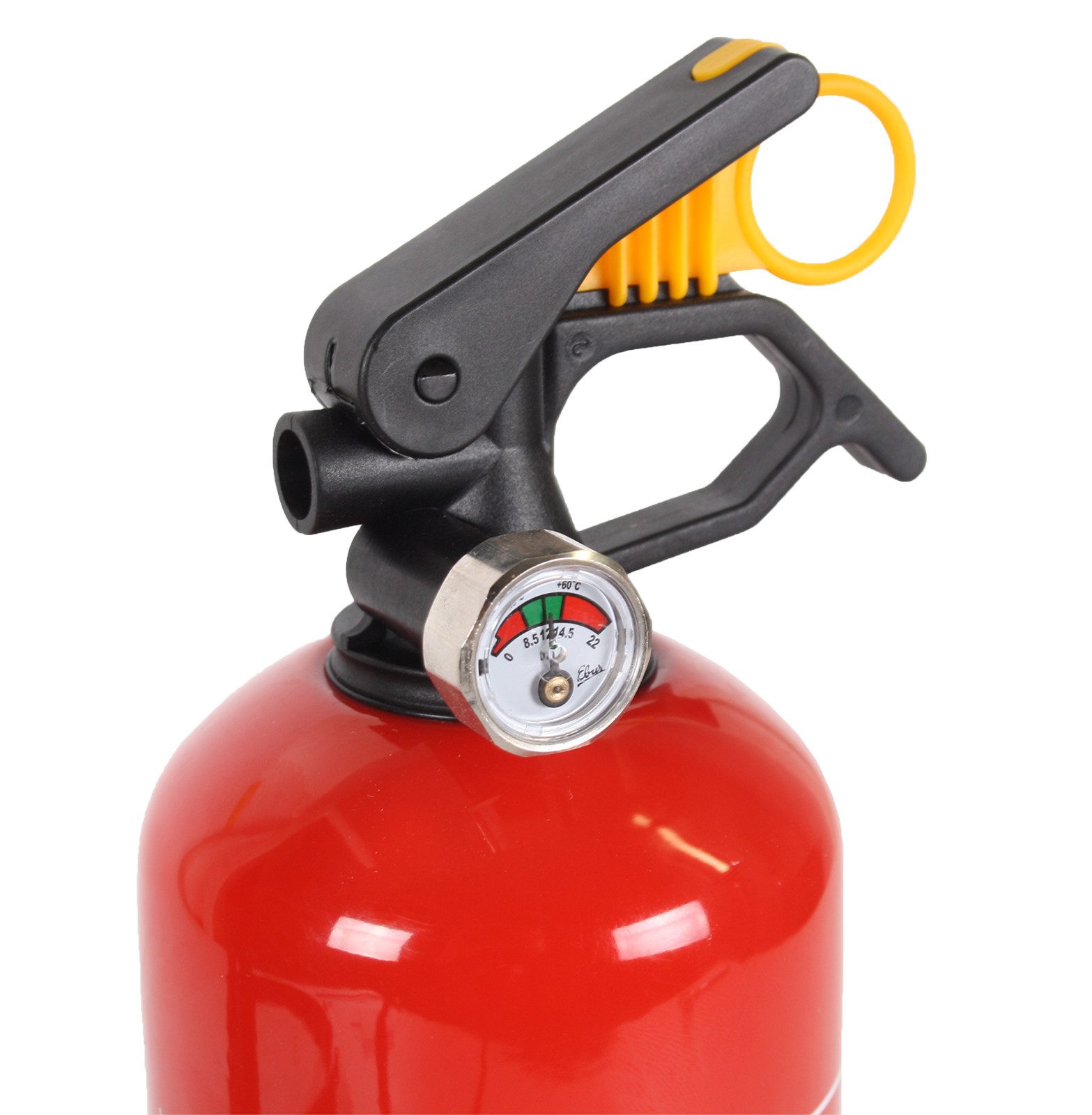 EXDINGER Pulver-Feuerlöscher Autofeuerlöscher GP-1x ABC 1 kg Löschpulver frostsicher mit Manometer, Dauerdruck, ABC-Pulver, (1-St) Dauerdrucklöscher, Sicherungskeil, mehrfach befüllbar