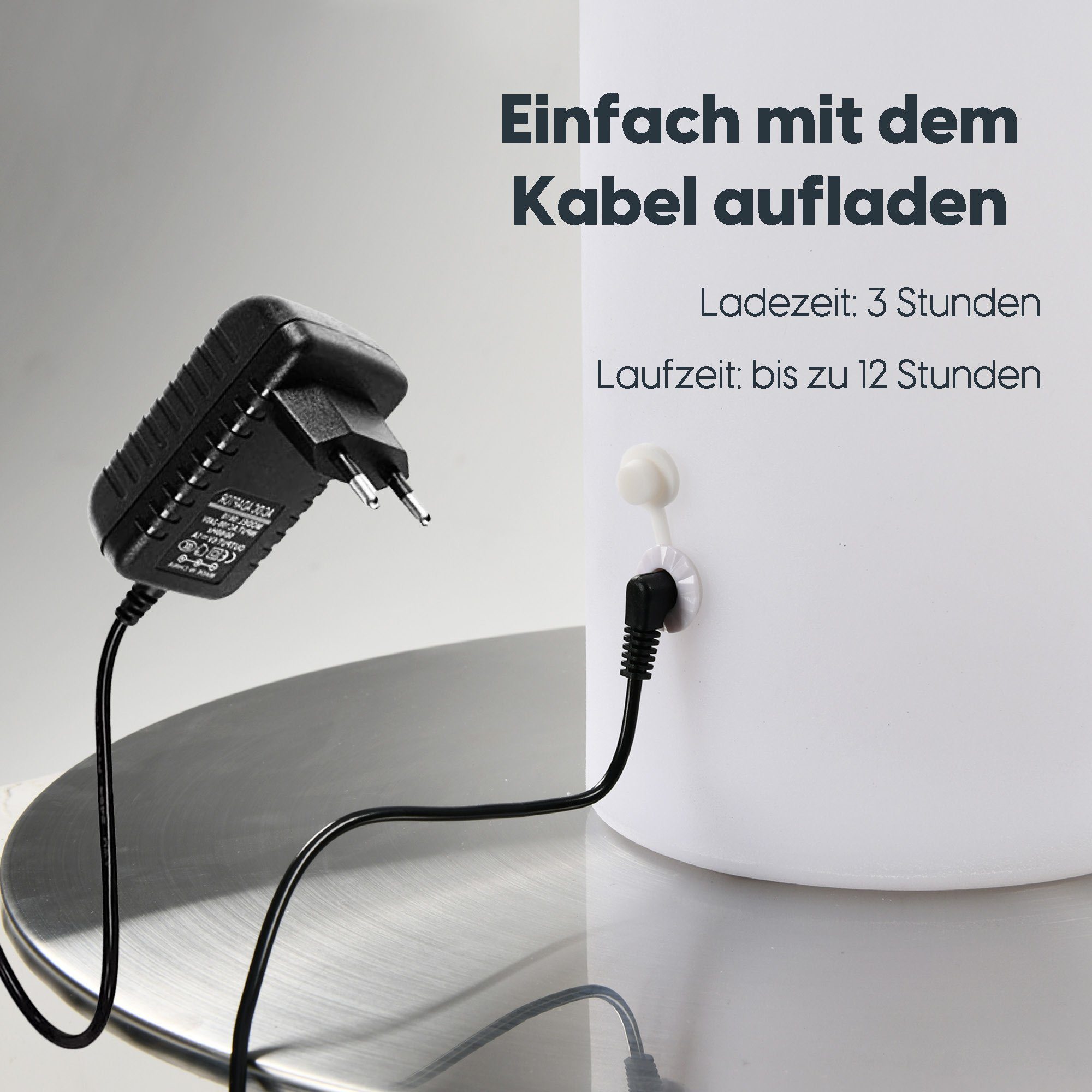 Stehtisch Akku I wuuhoo Witterungsbeständig Farbwechsel Farben mit Fernbedienung für 16 Außen Innen mit I Stehtisch Cocktailtisch mit Innen+Außen, beleuchtet und Gartendeko LED für Eventdekoration und I