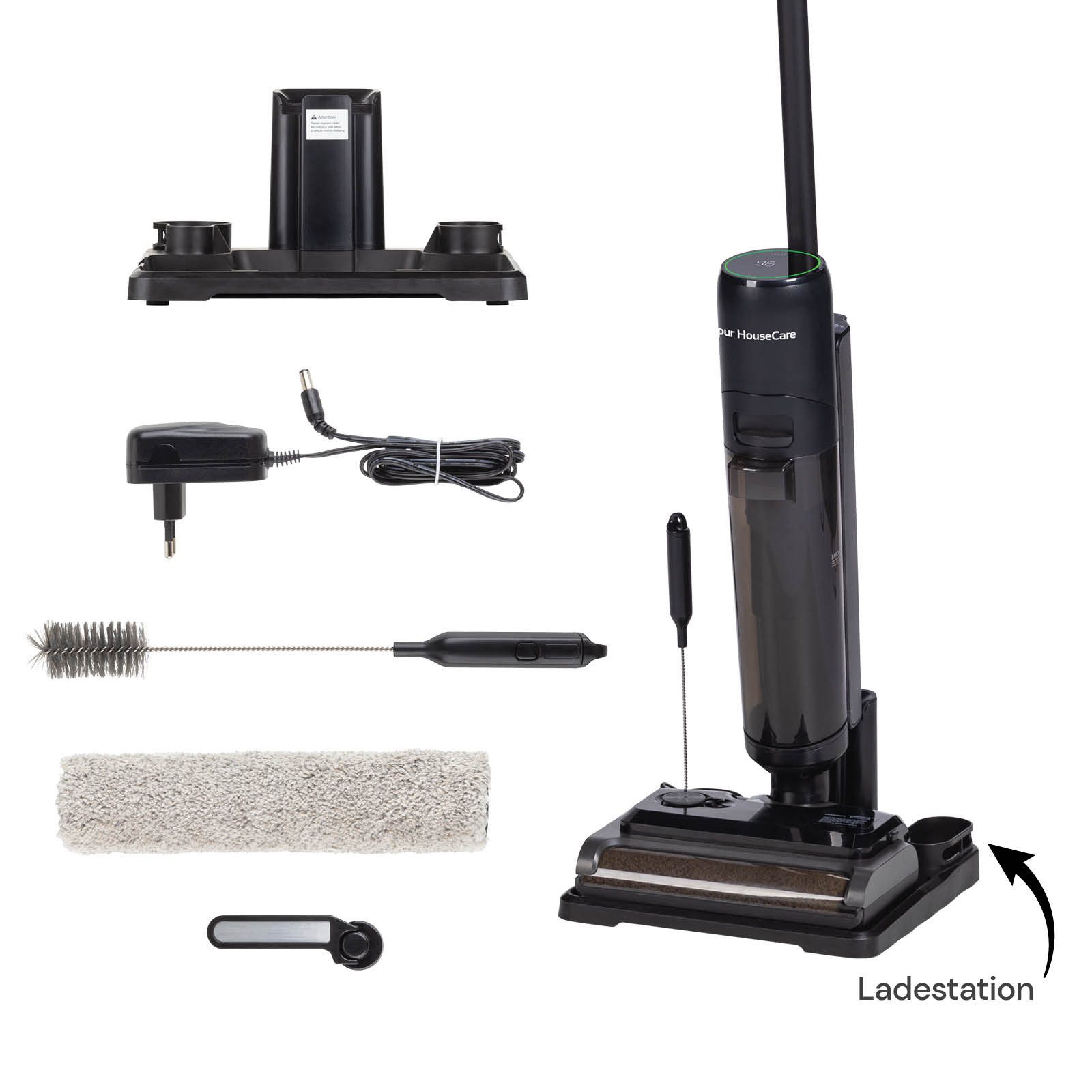 Vitapur Nass-Trocken-Akkusauger Sauger All-in-One, kabellos, LED-Display, mit Sprachassistent, 220,00 W