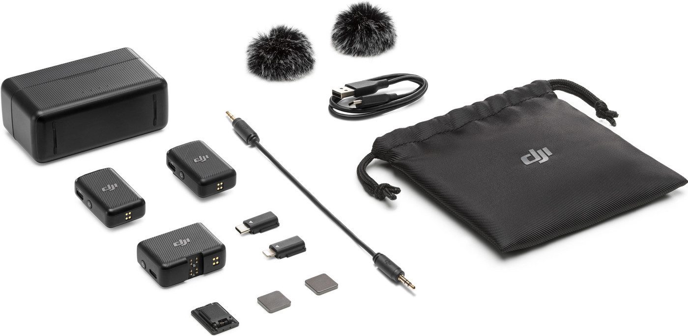 DJI Mikrofon Mic 1 2 Sender + 1 Empfänger + Ladeschale