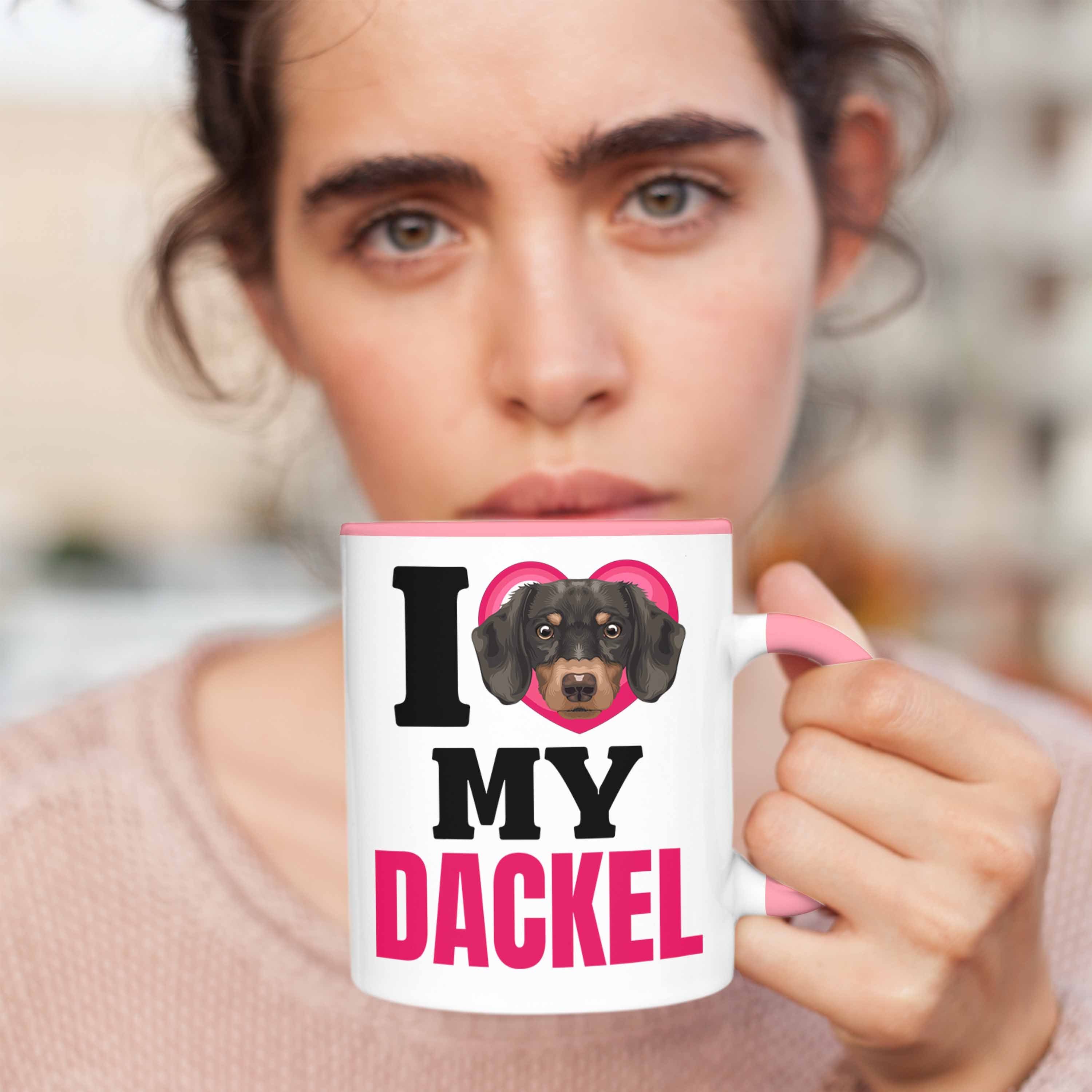 M Dackel I Tasse Tasse Besitzerin Spruch Lustiger Geschenkidee Trendation Geschenk Rosa Love