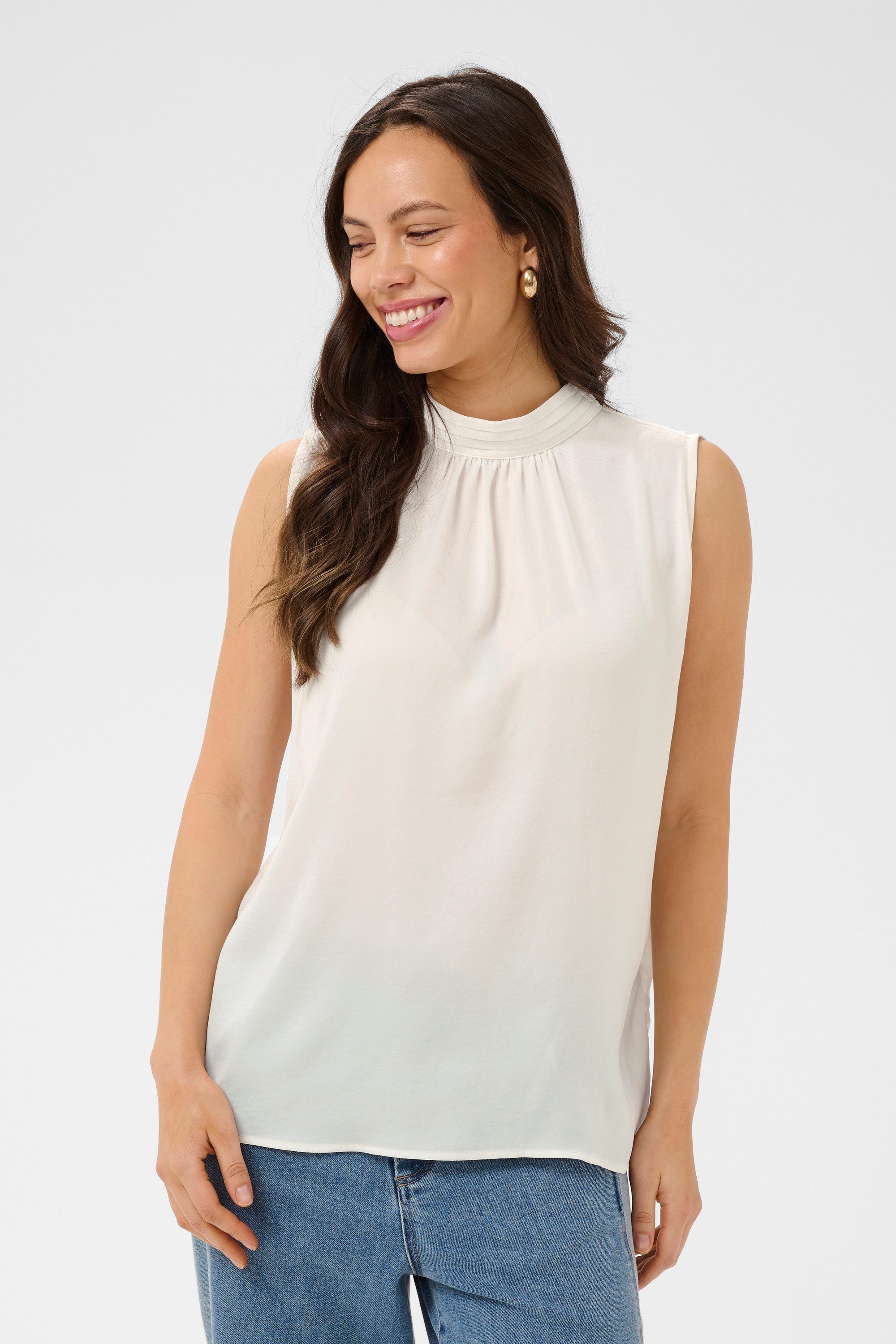 Saint Tropez Blusentop Bluse ärmellos AileenSZ – Bild 4 von 5