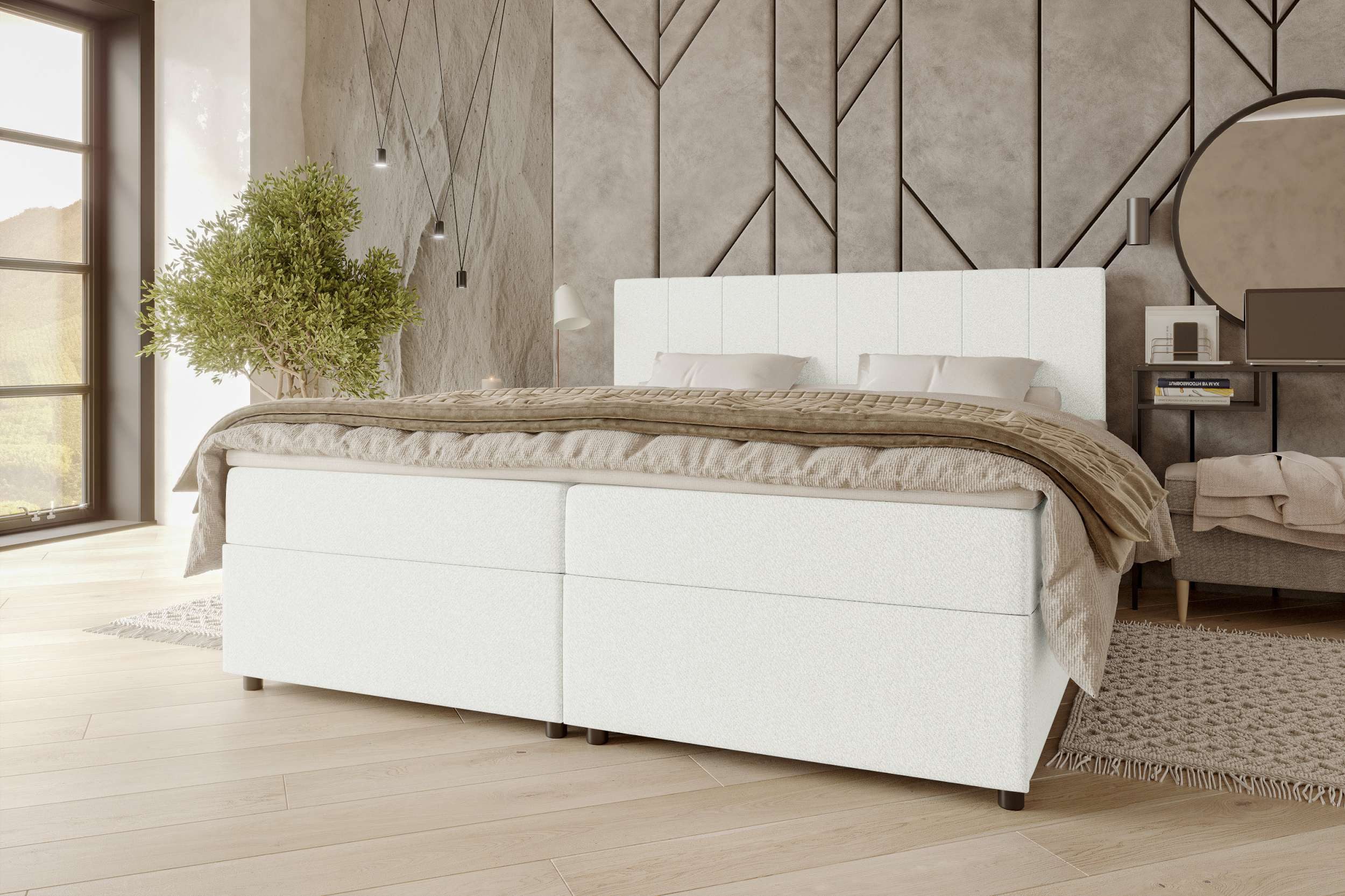 99rooms Boxspringbett Kira (Schlafzimmerbett, Bett), 140/160/180x200 günstig online kaufen