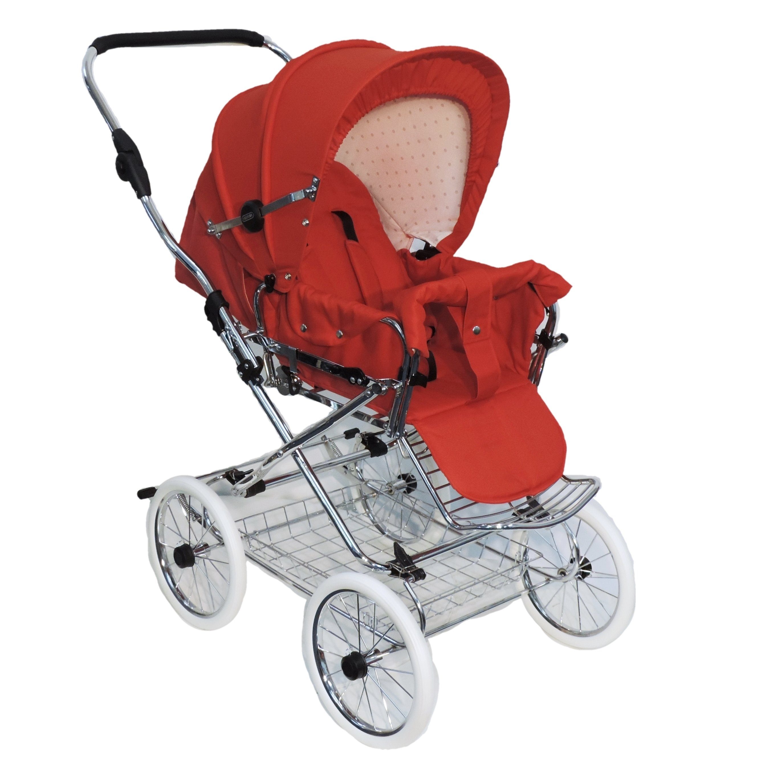 Eichhorn Kinderwagen Sport-Kinderwagen Designer, Retro-Look - alle Komponenten made in EU