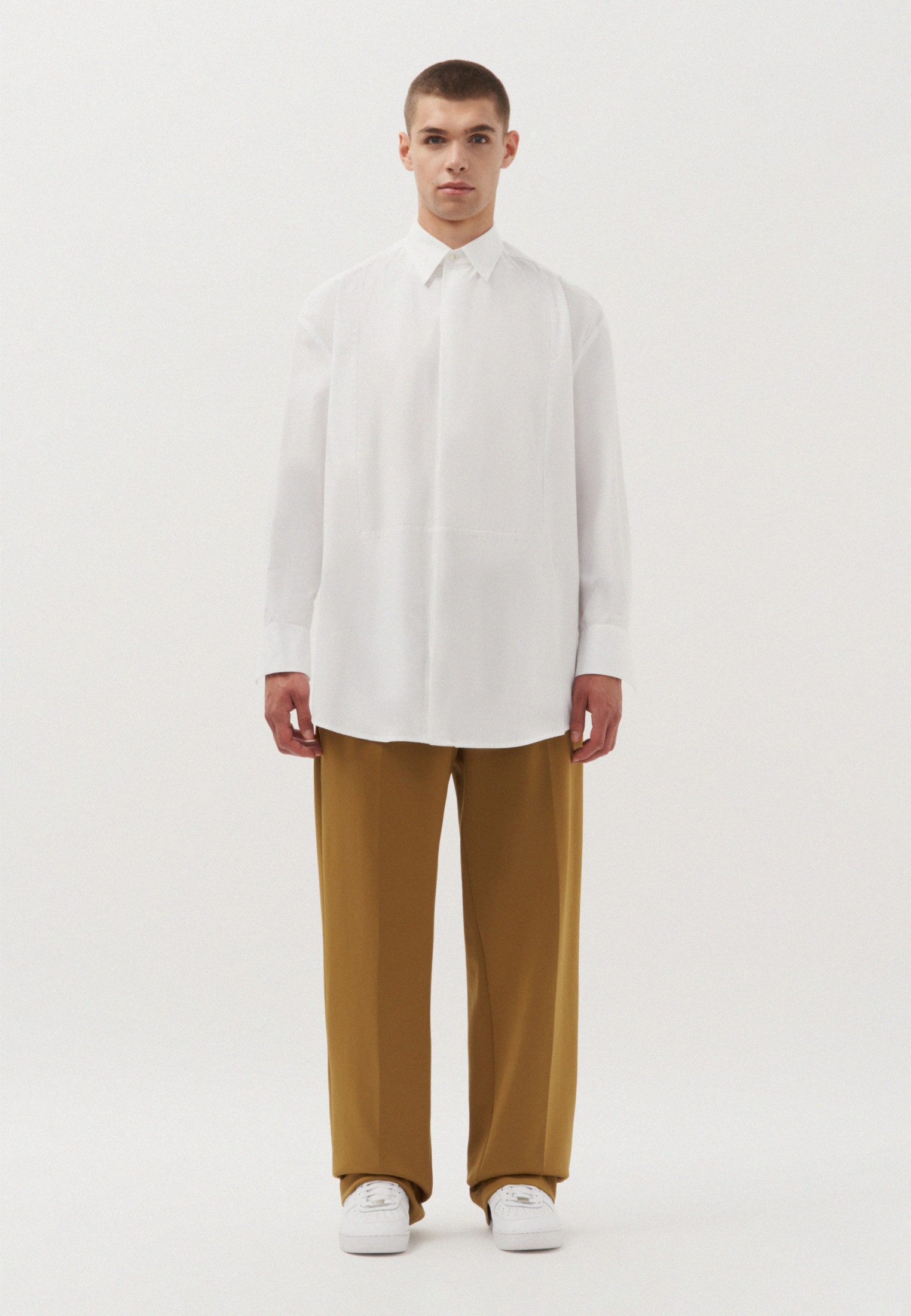 studio seidensticker Businesshemd Studio Oversized Langarm Kentkragen Uni