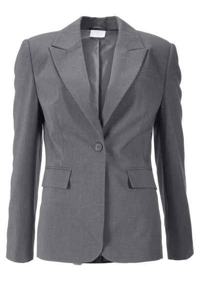 YESET Jackenblazer Damen Blazer Jacke Sakko Jackett Anzug grau 914742