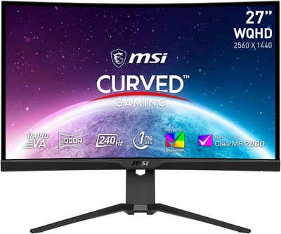 MSI MAG 275CQRXF Curved-Gaming-LED-Monitor (69 cm/27 ", 2560 x 1440 px, WQHD, 1 ms Reaktionszeit, 240 Hz)