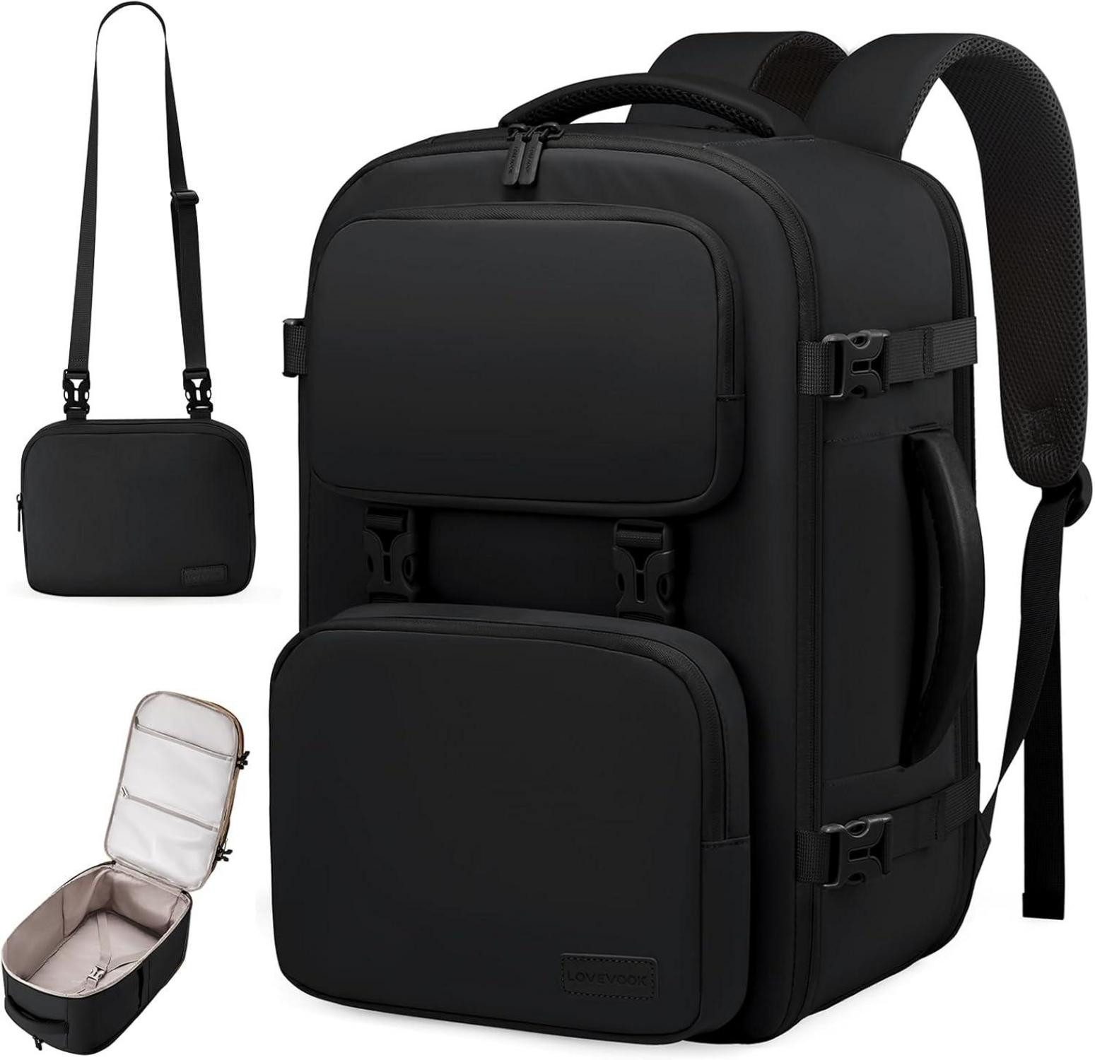 Reiserucksack Handgepäc Rucksack Flugzeug 40L Reiserucksack 17.3 Zoll Laptop Travel