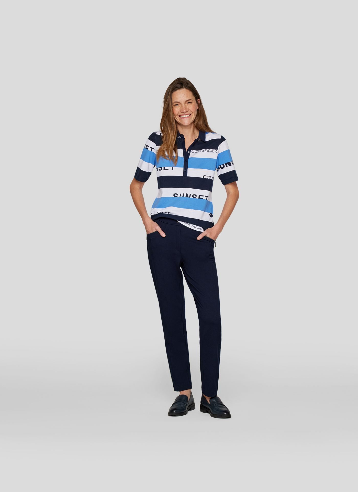 Rabe Poloshirt mit Colorblocking günstig online kaufen