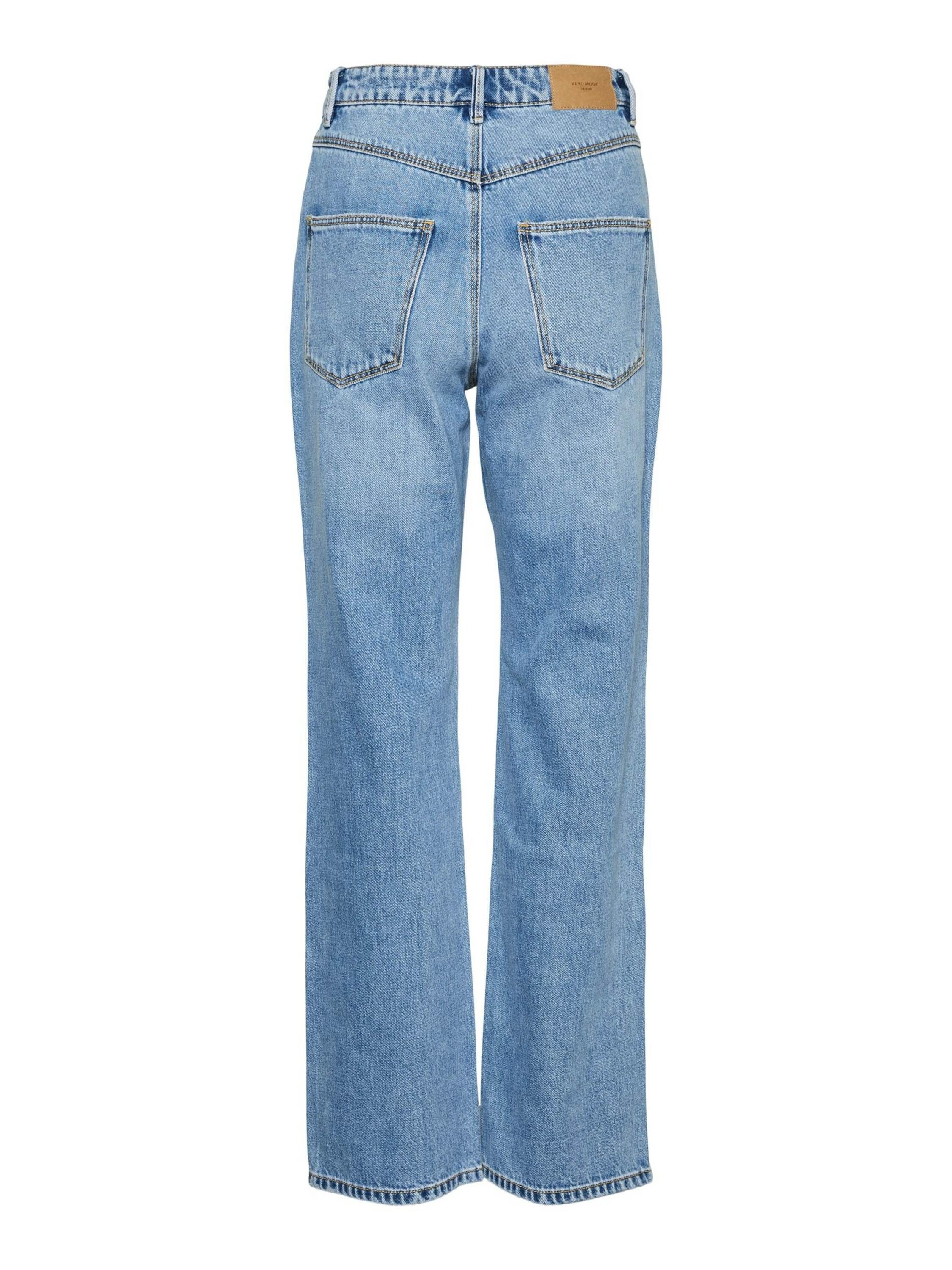 Vero Moda Weite Jeans Kithy (1-tlg) Weiteres Detail, Plain/ohne Details