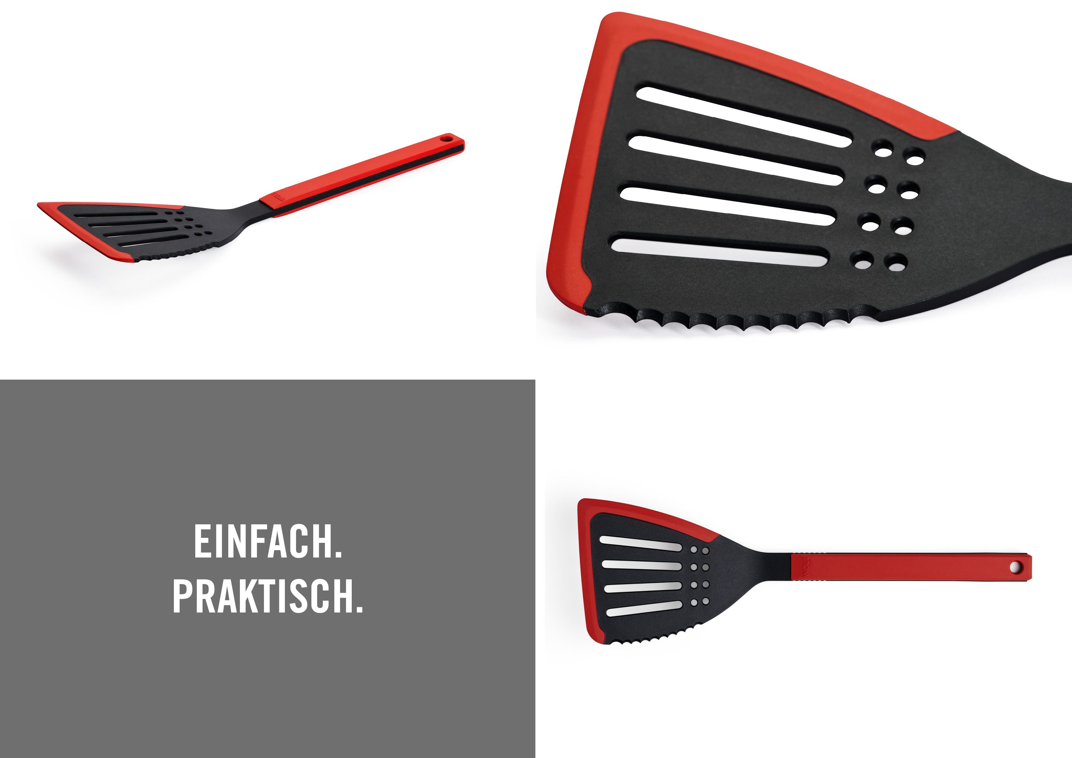 WOLL Pfannenwender Cook it, aus hochwertigem Kunststoff und Silikon