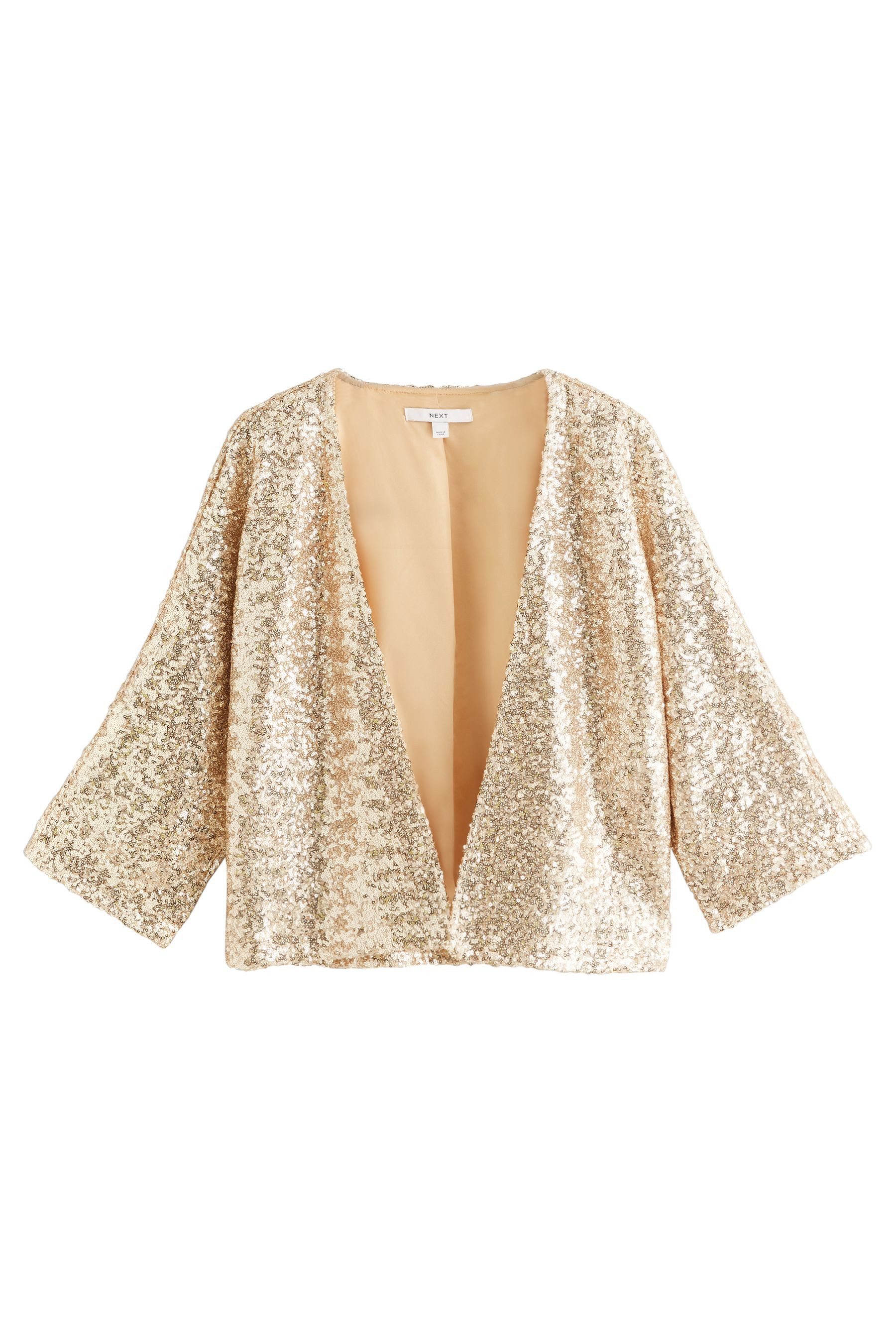 Next Paillettenshirt Jacke mit Pailletten (1-tlg) günstig online kaufen