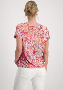 Monari Rundhalsshirt mit Paisleymuster