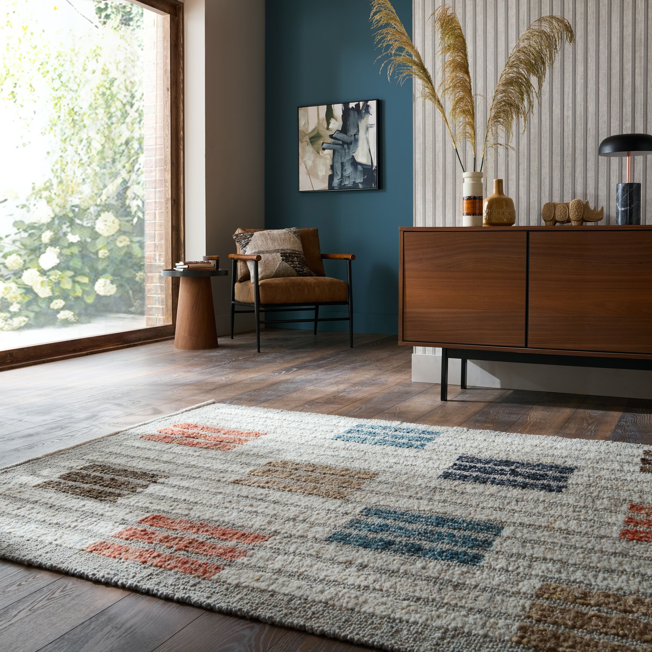 FLAIR RUGS Teppich ALDER BOUCLE BLOCKS, rechteckig, Höhe: 0 mm
