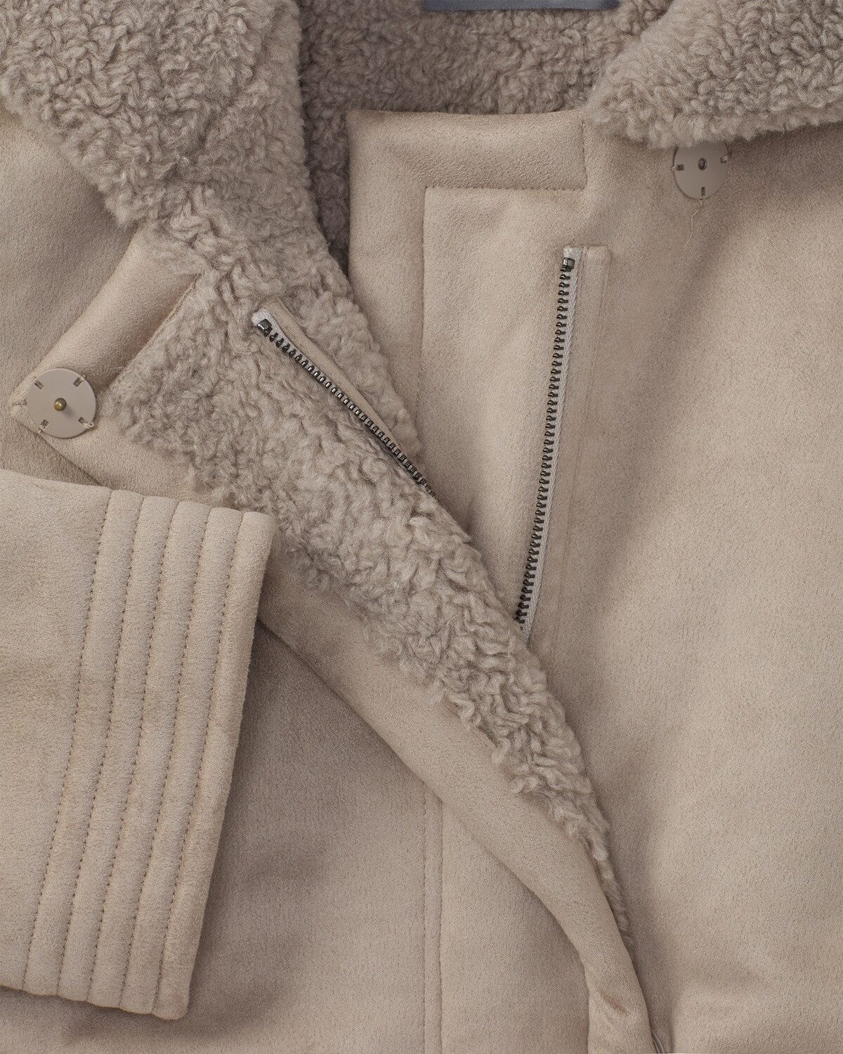 White Label Langmantel Fake-Fur-Mantel