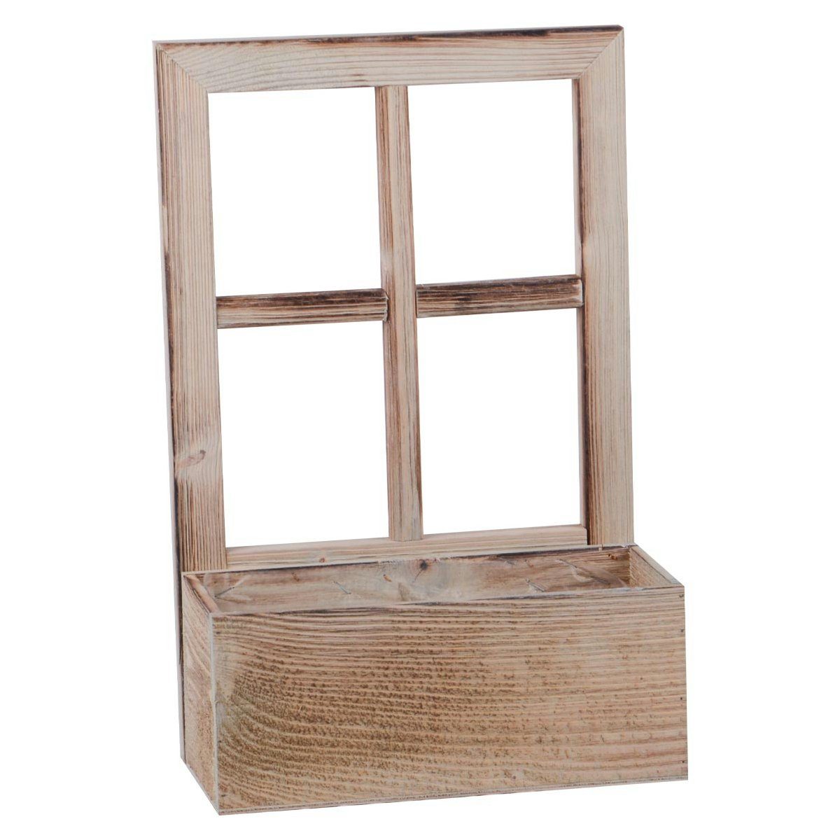 Blumenkasten Pflanzbank Deko Grau St) HOME mit UNUS (1 Holzfenster