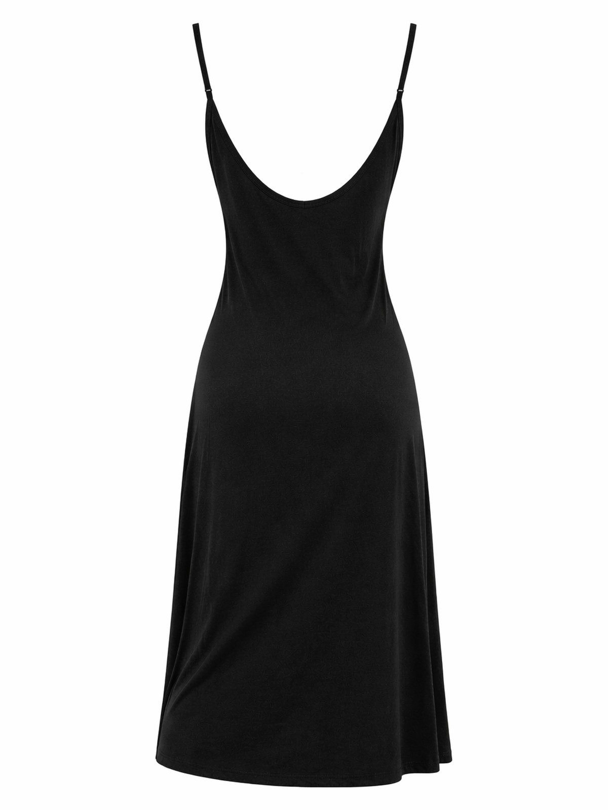 Vishes Maxikleid Langes Trägerkleid Damen Spaghettiträger Jersey Baumwolle Alternative Mode, Boho, Hippie, Ethno, Festival – Bild 4 von 4
