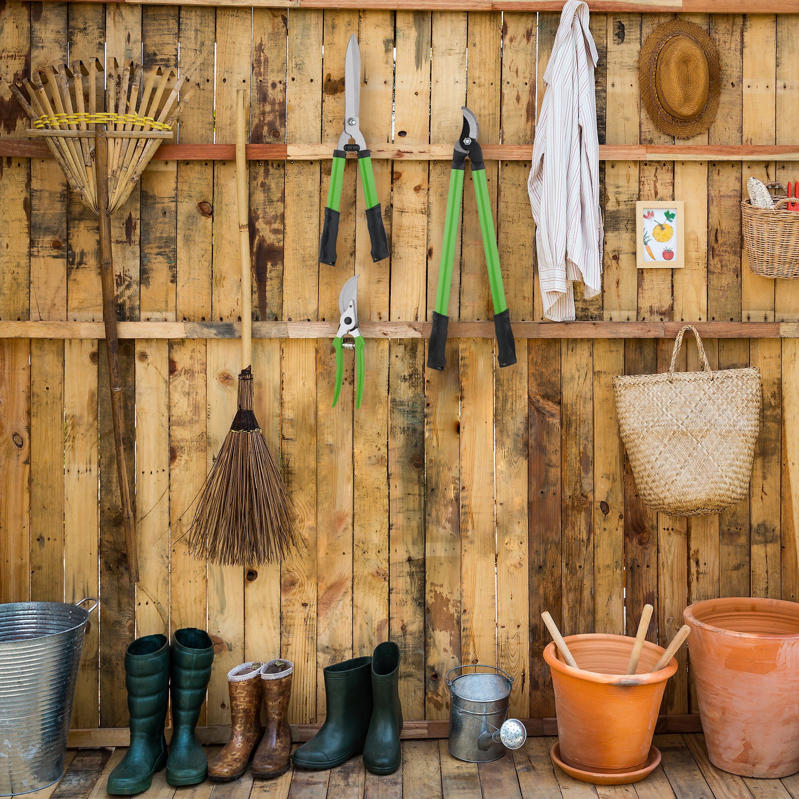 relaxdays Gartenschere 3-teiliges Gartenscheren-Set günstig online kaufen