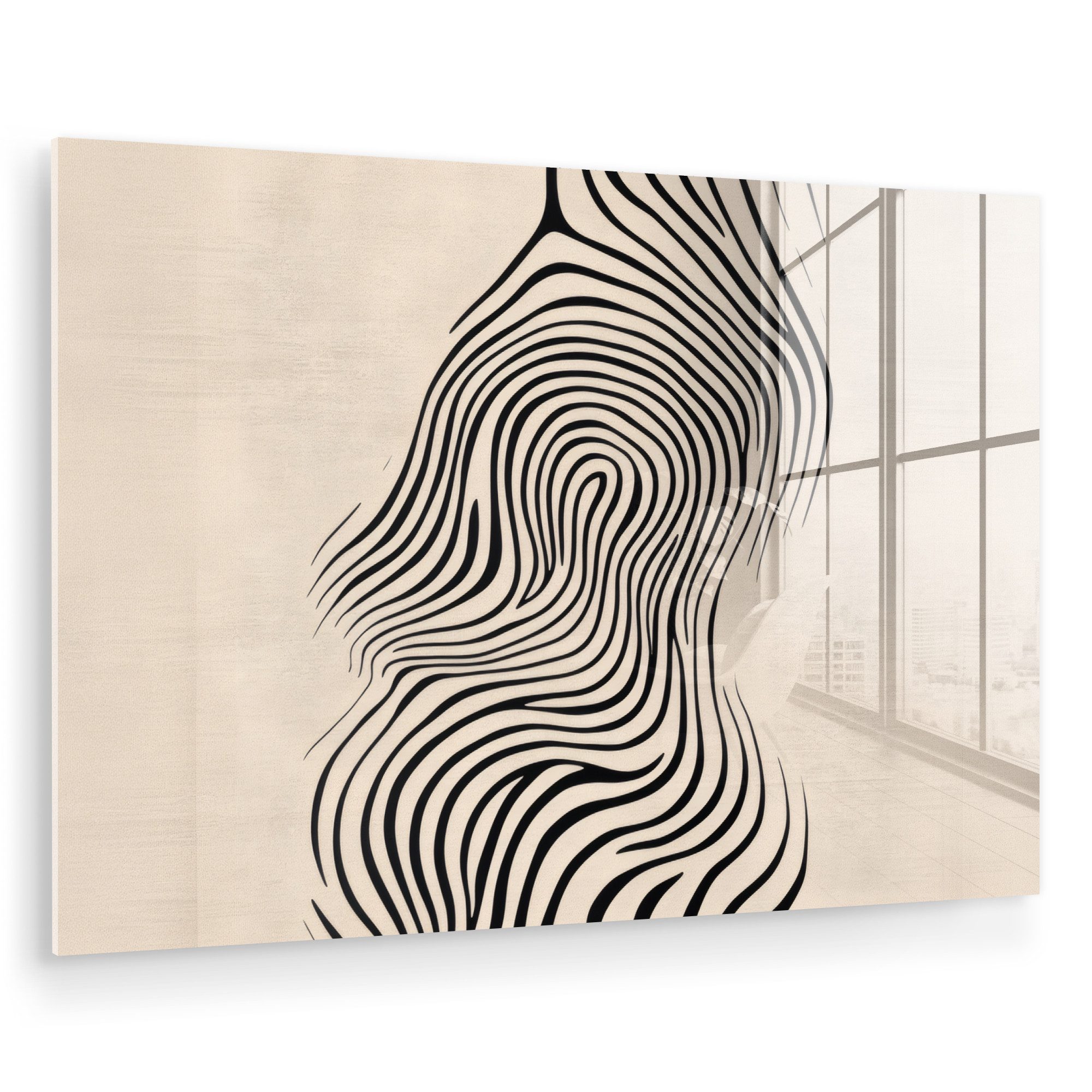 MuchoWow Acrylglasbild Linien - Abstrakt - günstig online kaufen