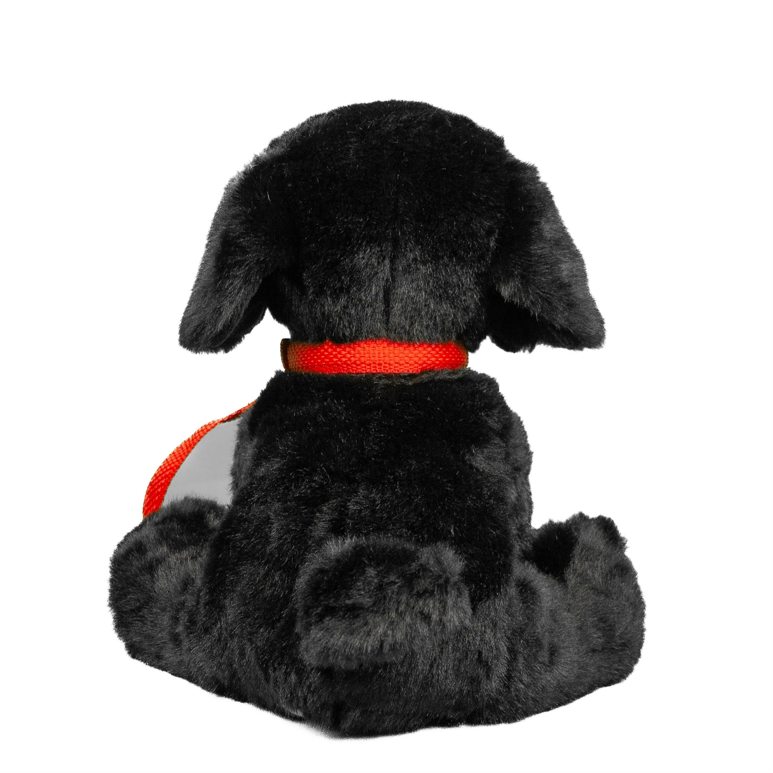 Teddys Rothenburg Kuscheltier Labrador + Leine sitzend schwarz 28 cm Plüschhund (Plüschtier, Stofftier, Stoffhund), mit Hundeleine