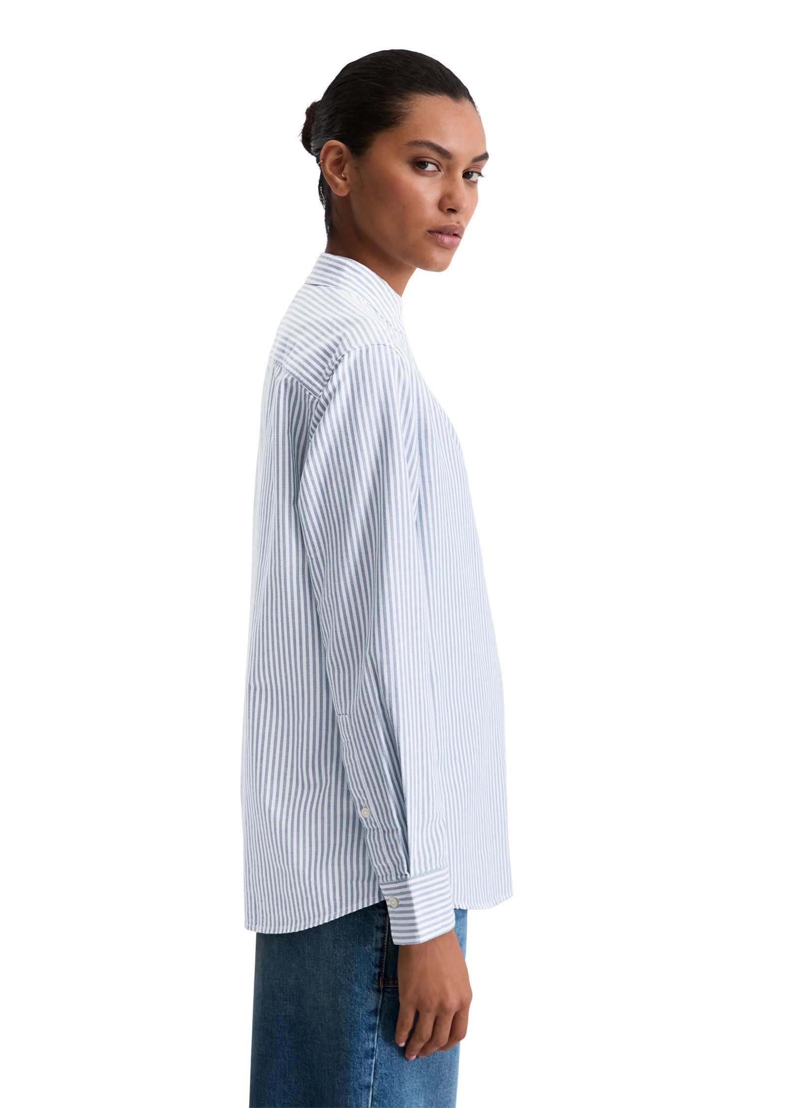 Marc O'Polo Langarmbluse aus Oxford-Qualität günstig online kaufen