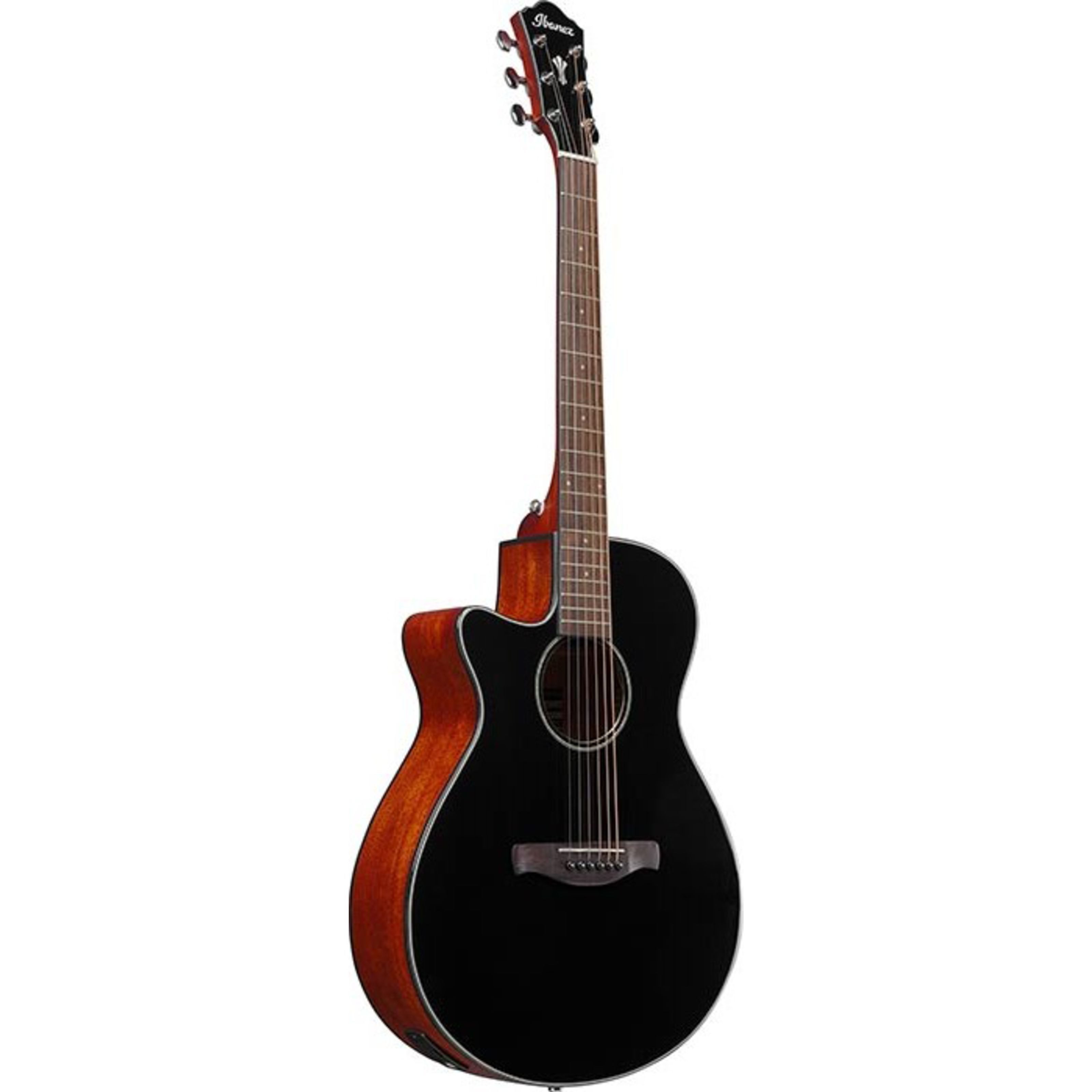Ibanez Westerngitarre, Westerngitarren, Lefthand Gitarren, AEG50L BK Lefthand Black - Westerngitarre für Linkshänder