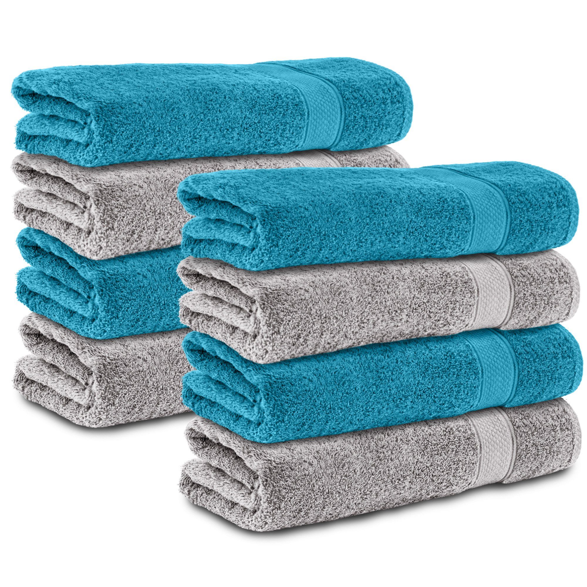 Handtuch Set 50x100 cm aus 100 % Baumwolle