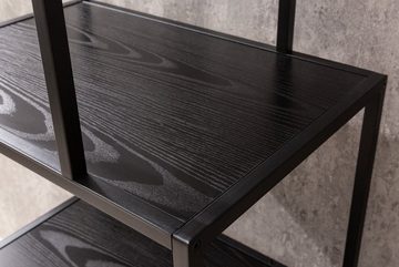 riess-ambiente Standregal SLIM LINE 185cm schwarz, Einzelartikel 1-tlg., Wohnzimmer · Esche-Design · Metall · mit Ablage · Industrial