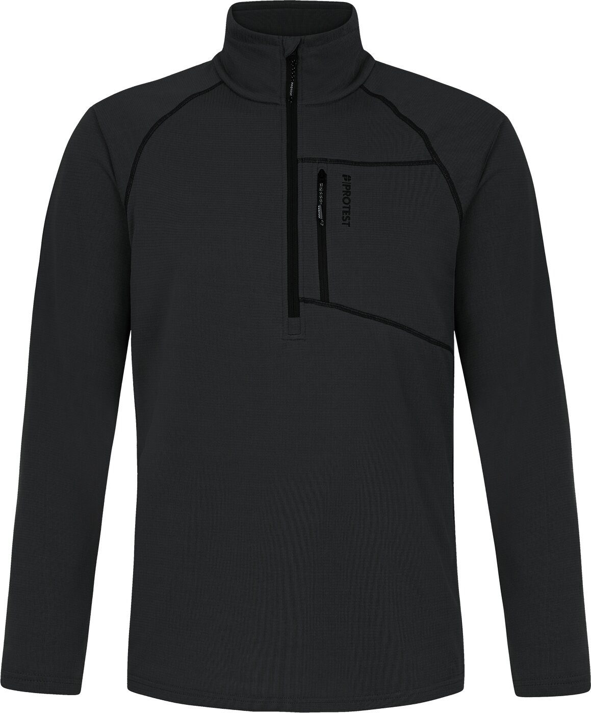 Protest Langarmshirt PRTRekody 1/4 zip active top DEEP GREY