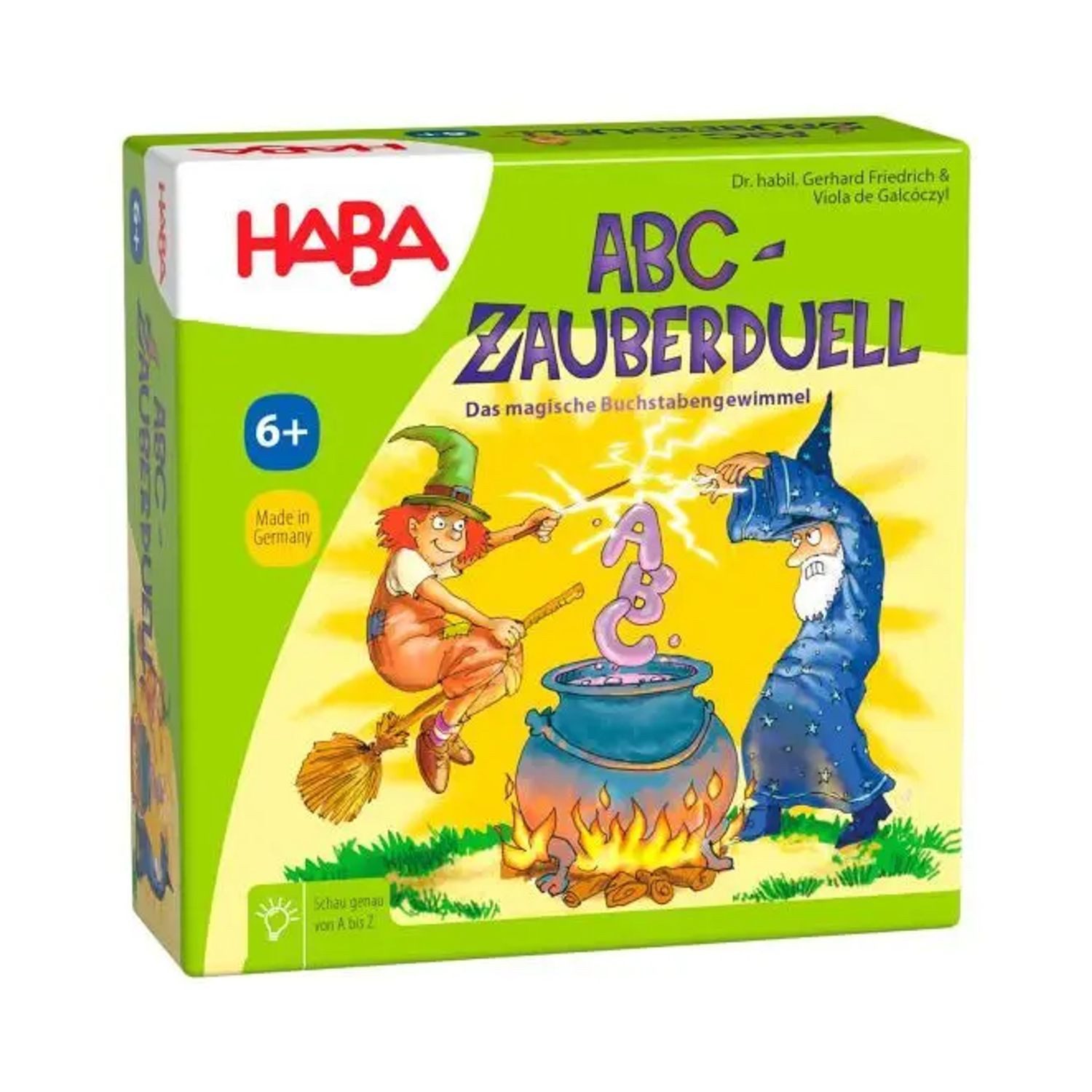 Haba Spiel Supermini-Mitbringspiel Buchstabenspiel ABC Zauberduell 1004912001