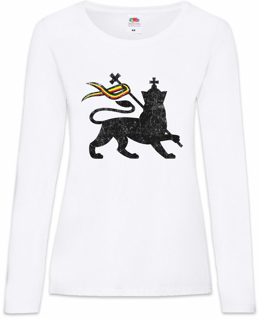 Urban Backwoods Langarmshirt Lion Of Judah I Damen Langarmshirt Zion Babylon Reggae Zion Löwe (1-tlg) Jamaika Marley Irie Ska