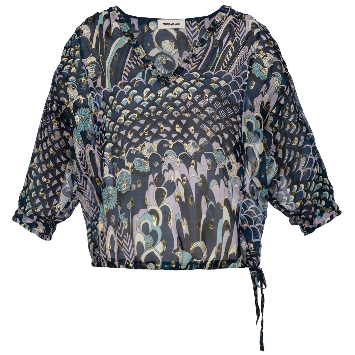 Kurzarmbluse Bluse TERRY aus Seide