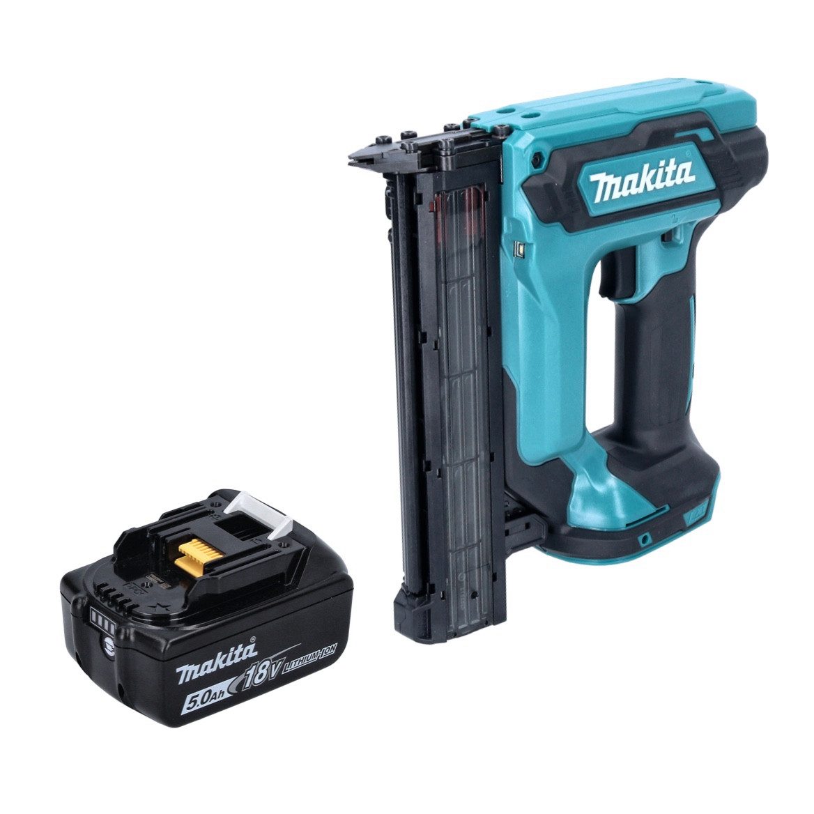 Makita Nagler DFN 350 T1 Akku Stauchkopfnagler 18 V 15 - 35 mm + 1x Akku 5,0 Ah - o