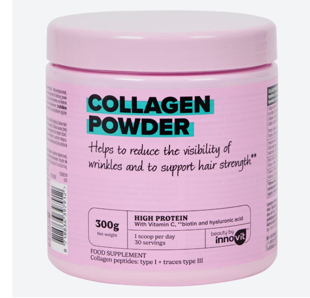 Innovit Коллажи Powder mit Vitamin C High Protein Kollagenpulver 300 g Pulver, 300 g