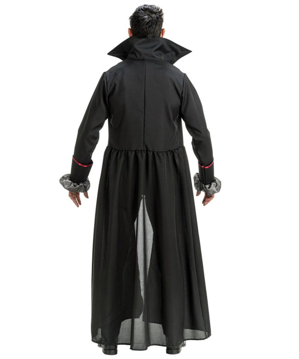 CHAKS Vampir-Kostüm 'Sirius' für Herren 3-tlg. mit Mantel, Schwarz Ro günstig online kaufen