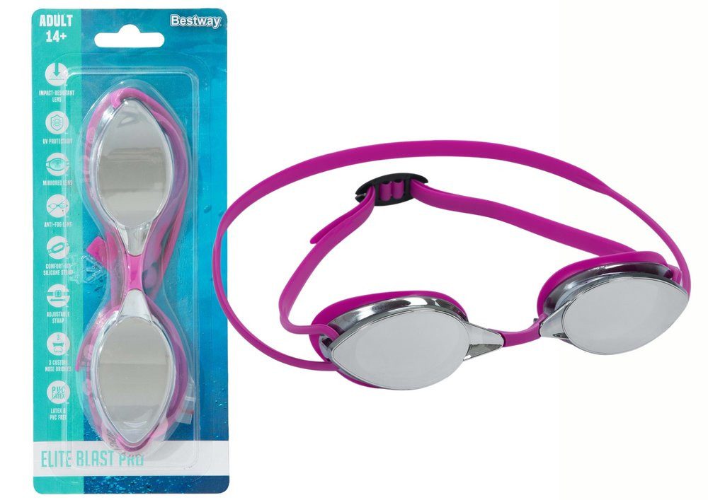 BESTWAY Schwimmbrille Bestway 21066 Black Mirror Schwimmbrille