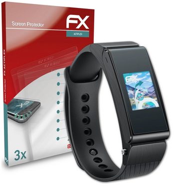 atFoliX Schutzfolie Displayschutzfolie für Huawei TalkBand B2, (3 Folien), Ultraklar und flexibel