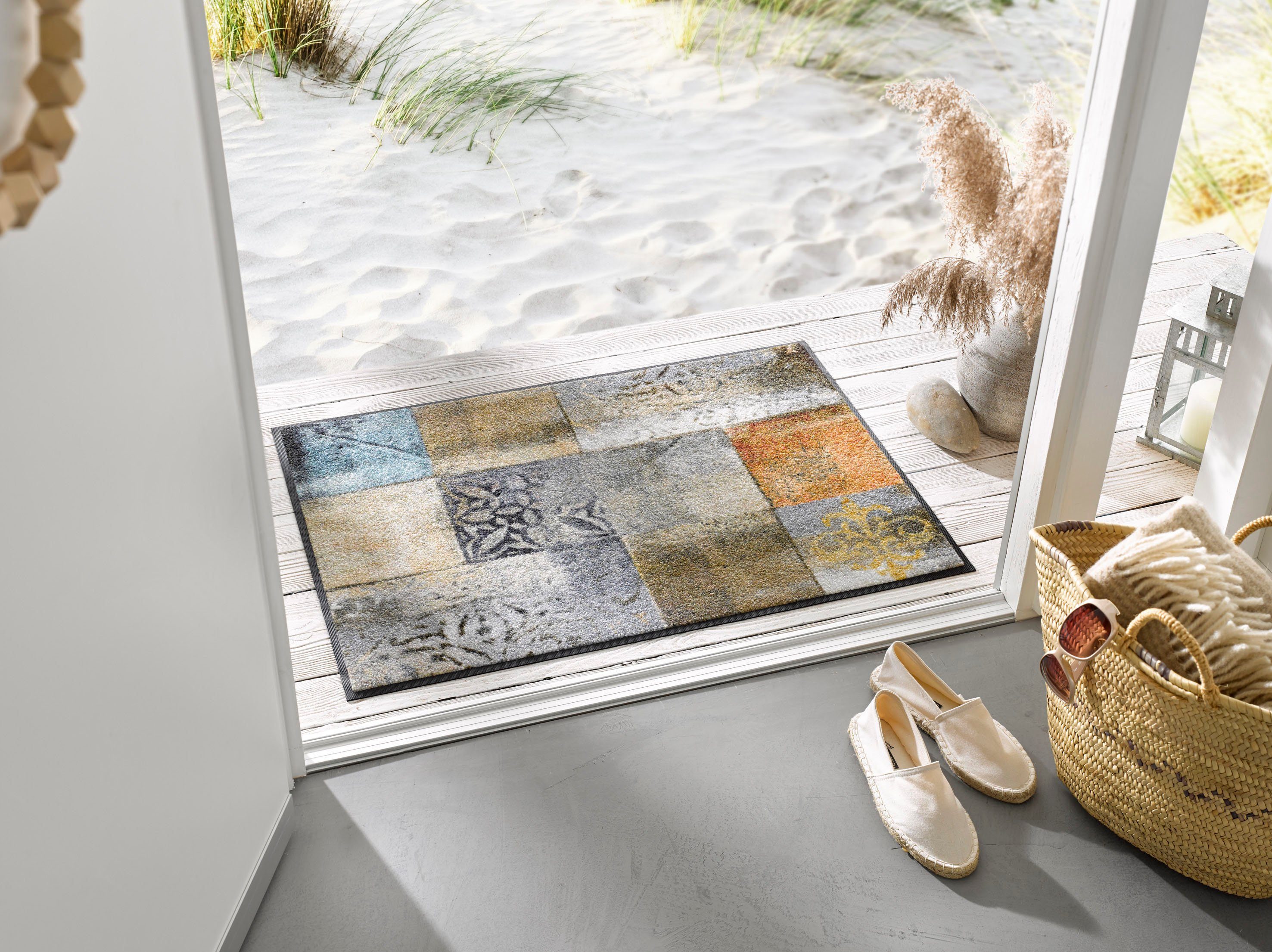 wash+dry by Kleen-Tex Teppich Tilea, rechteckig, Höhe: 7 mm, rutschhemmend, günstig online kaufen