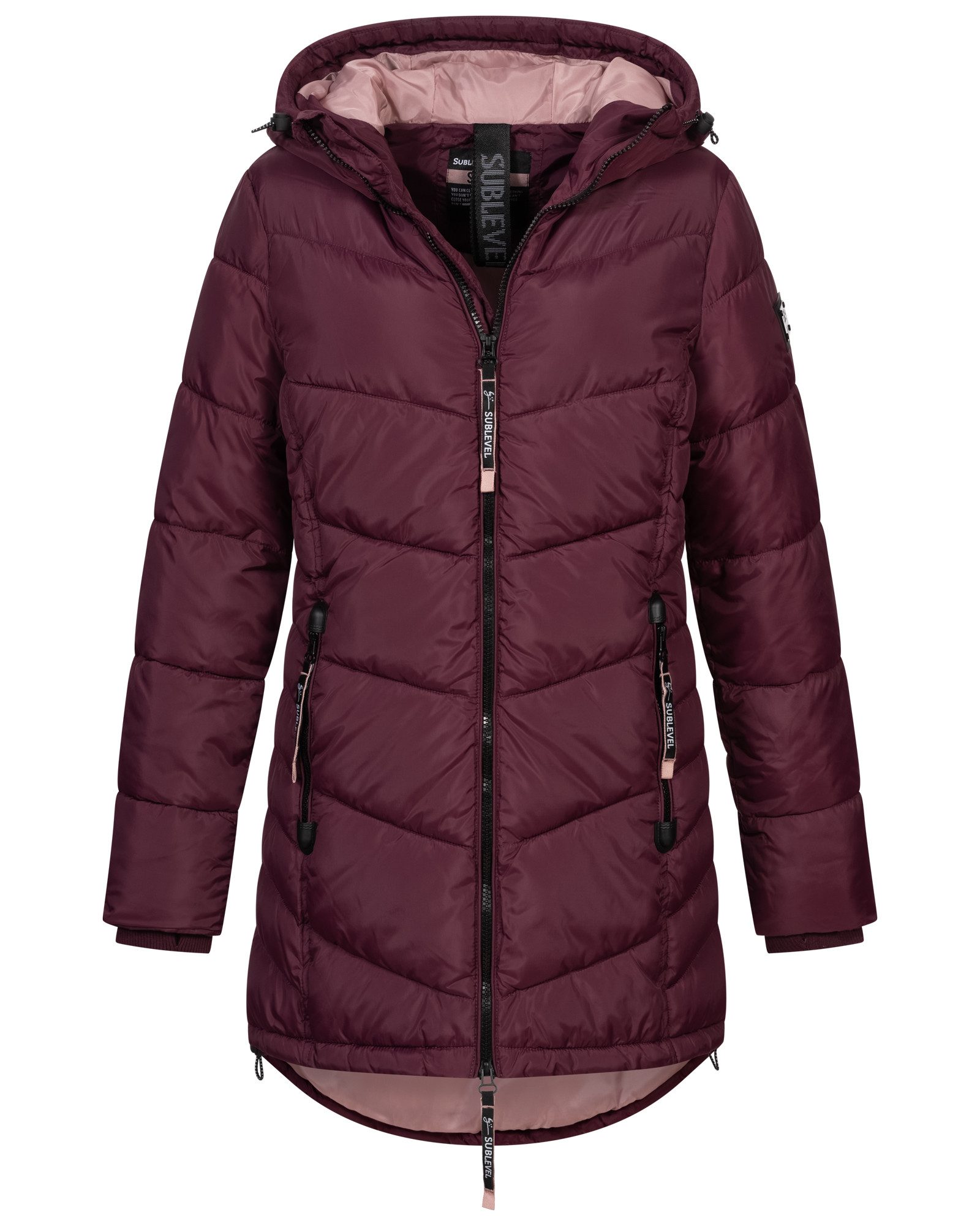 SUBLEVEL Steppjacke Damen Winter Jacke Mantel Parka Steppjacke Steppmantel günstig online kaufen