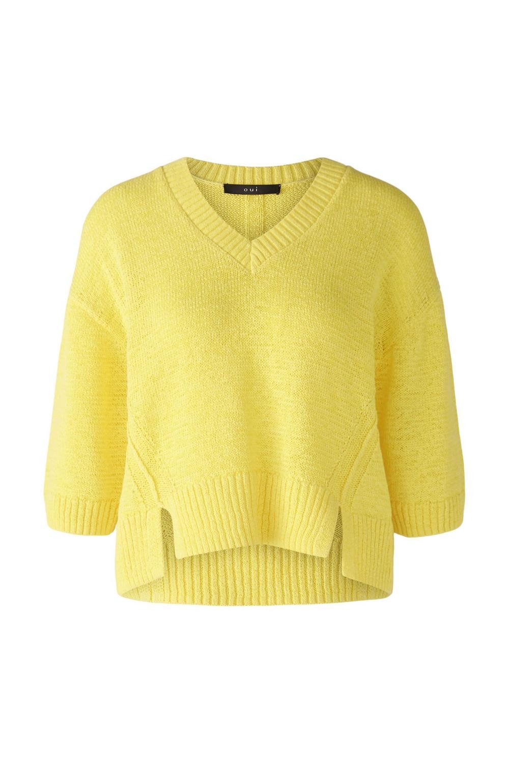 Oui Sweatshirt Pullover, yellow