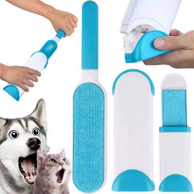 Retoo Fusselroller Fusselbürste Tierhaarentferner Tierhaar Roller für Katzen Hunde, Benötigt keine Stromquelle, Einfache Reinigung der Bürste