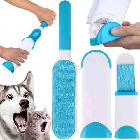 Retoo Fusselroller Fusselbürste Tierhaarentferner Tierhaar Roller für Katzen Hunde, Benötigt keine Stromquelle, Einfache Reinigung der Bürste