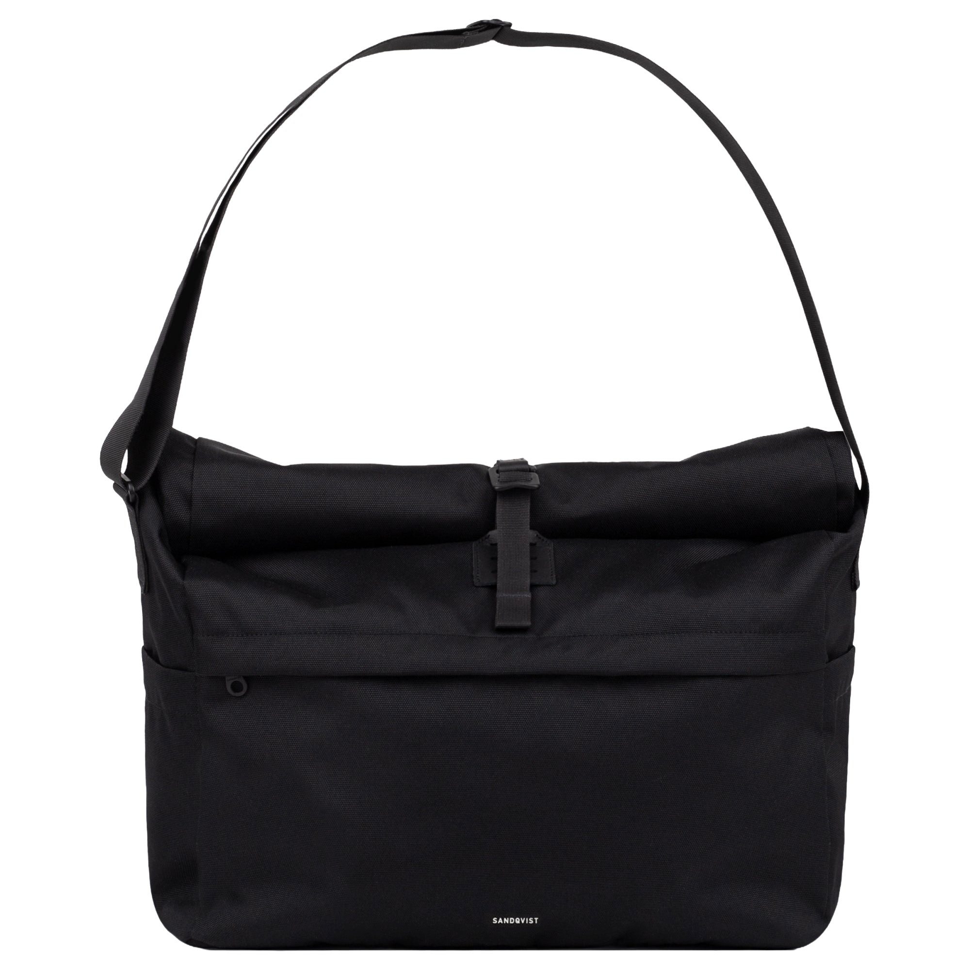 Sandqvist Laptoptasche Icon Messenger Bag - Umhängetasche 49 cm (black)