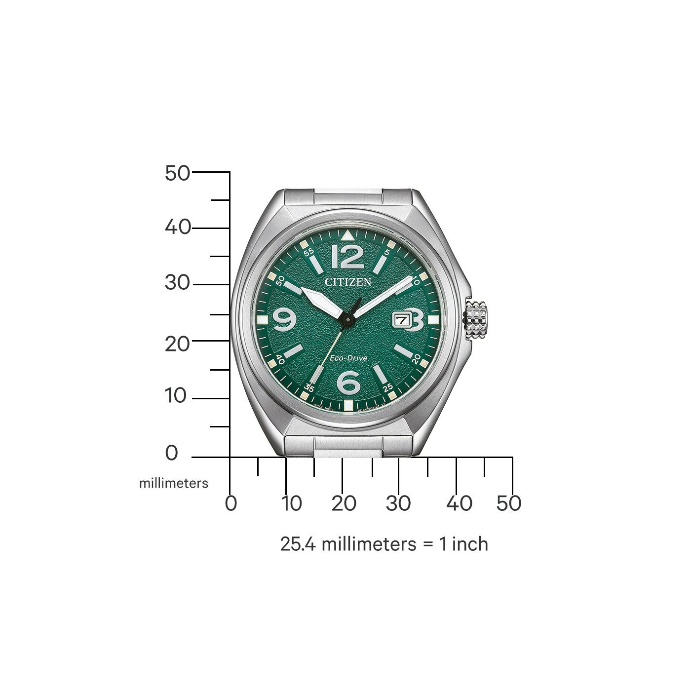 Citizen Solaruhr AW1571-76X, Armbanduhr, Herrenuhr, Edelstahlarmband, analog, Datum, Eco-Drive