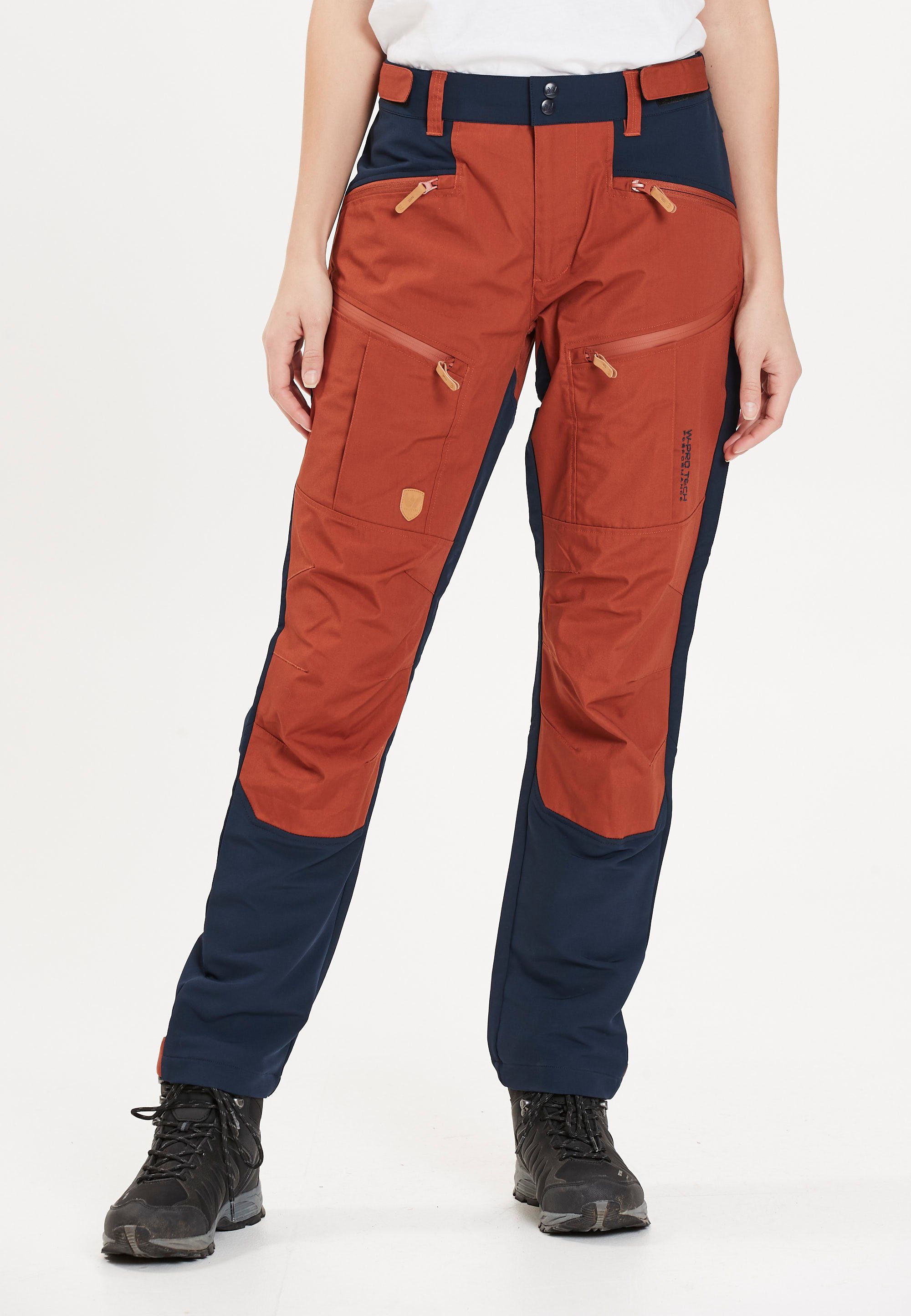 WHISTLER Cargohose ALEXIS W rot Functional hohem mit Baumwoll-Anteil