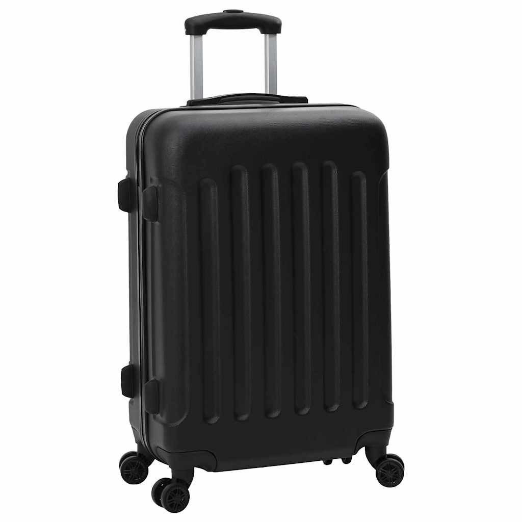 vidaXL Trolley Koffer 3 stk. Schwarz 50 x 31 x 78 cm ABS Kunststoff